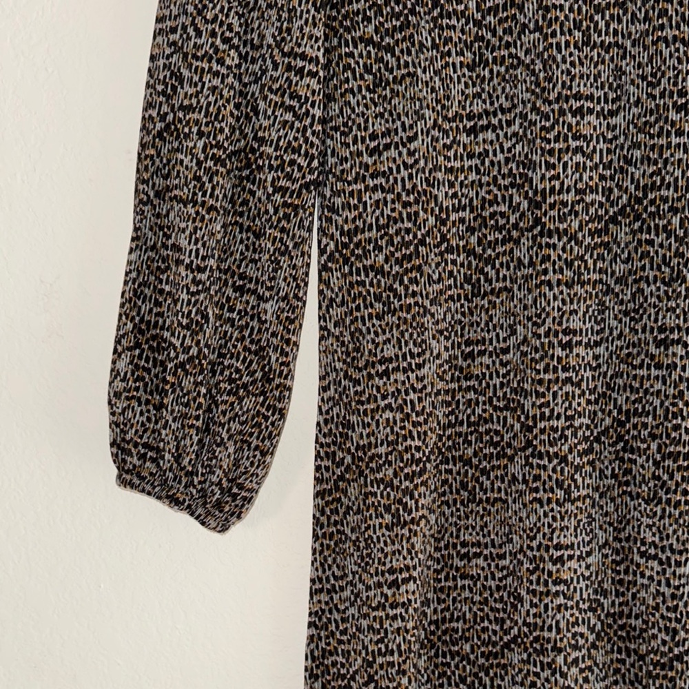 SFERA Gray Tiered Ruffled Long Sleeve Dress Size M - Picture 10 of 10
